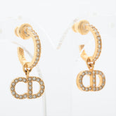 ITEM 5 - Dior Clair De Lune CD Small Loop Earrings (Costume Jewellery)